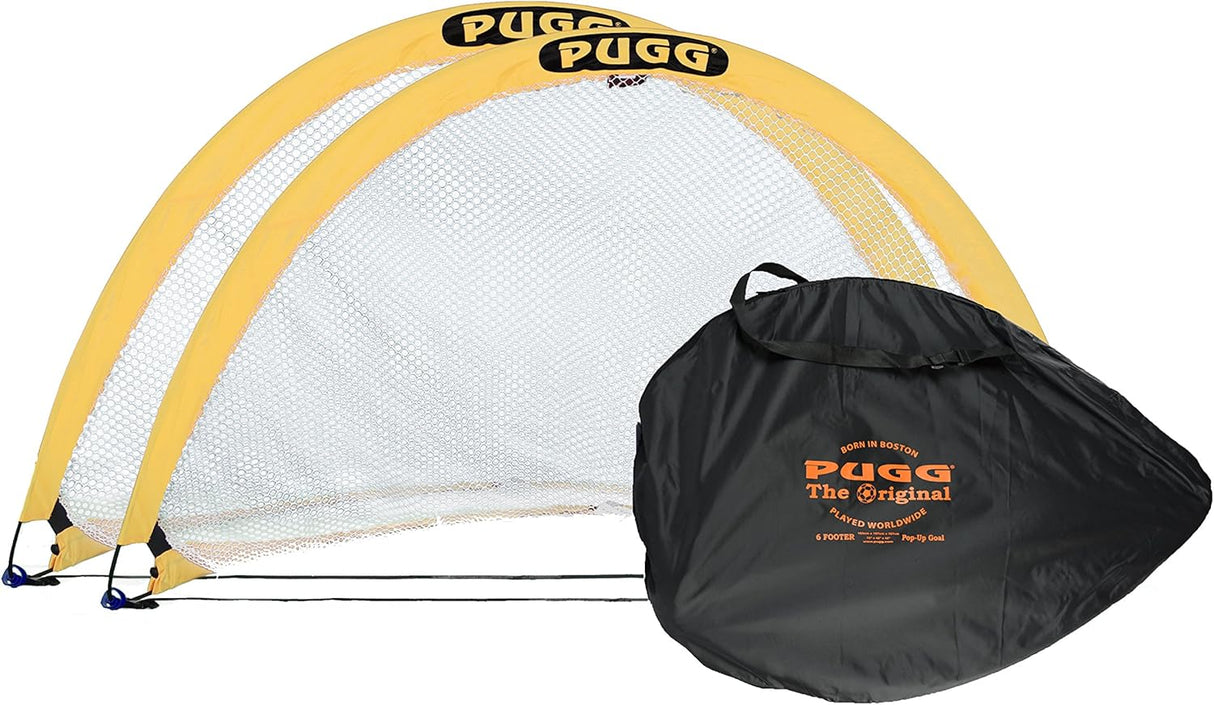PUGG Juego de portería portátil de fútbol y fútbol