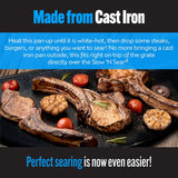 Sartén Drip 'N Griddle SnS Grills 3 en 1, 22 para parrillas