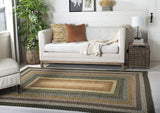 Alfombra trenzada, reversible y hecha a mano, modelo BRD308A