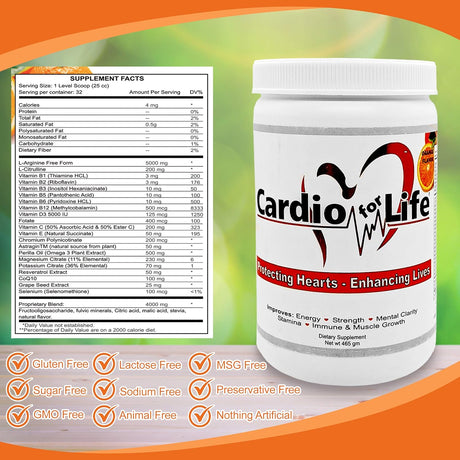 Suplementos Alimenticios Polvo de L-arginina naranja