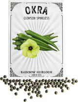 Semillas de Okra para Plantar | Rainbow Heirloom | No GMO, Heirloom