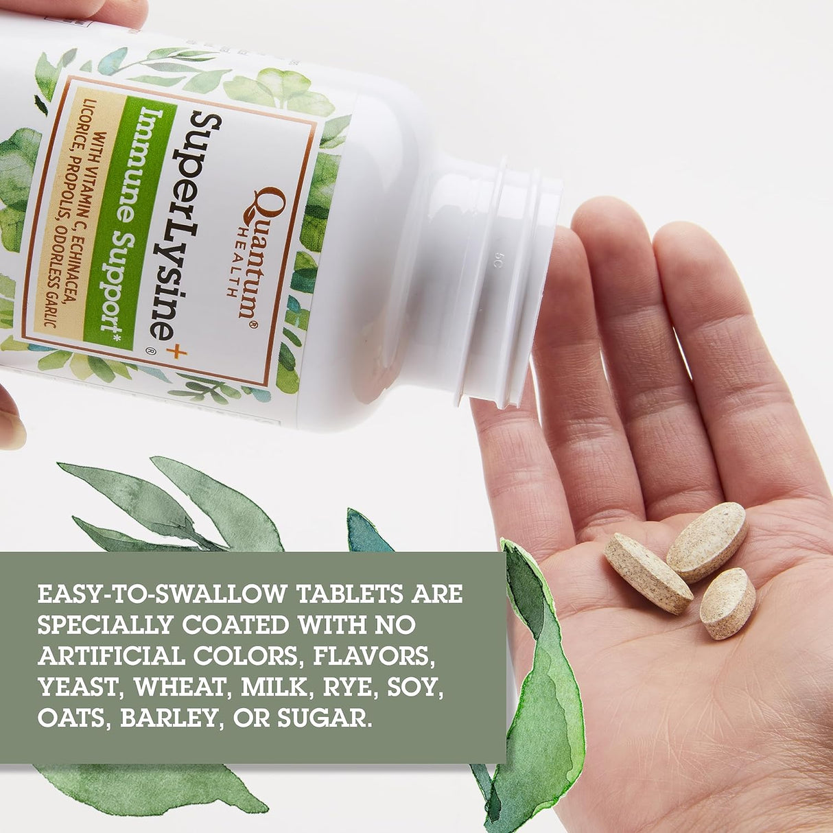 Suplemento Inmunológico Lysine+ Quantum Health 90 Tabletas