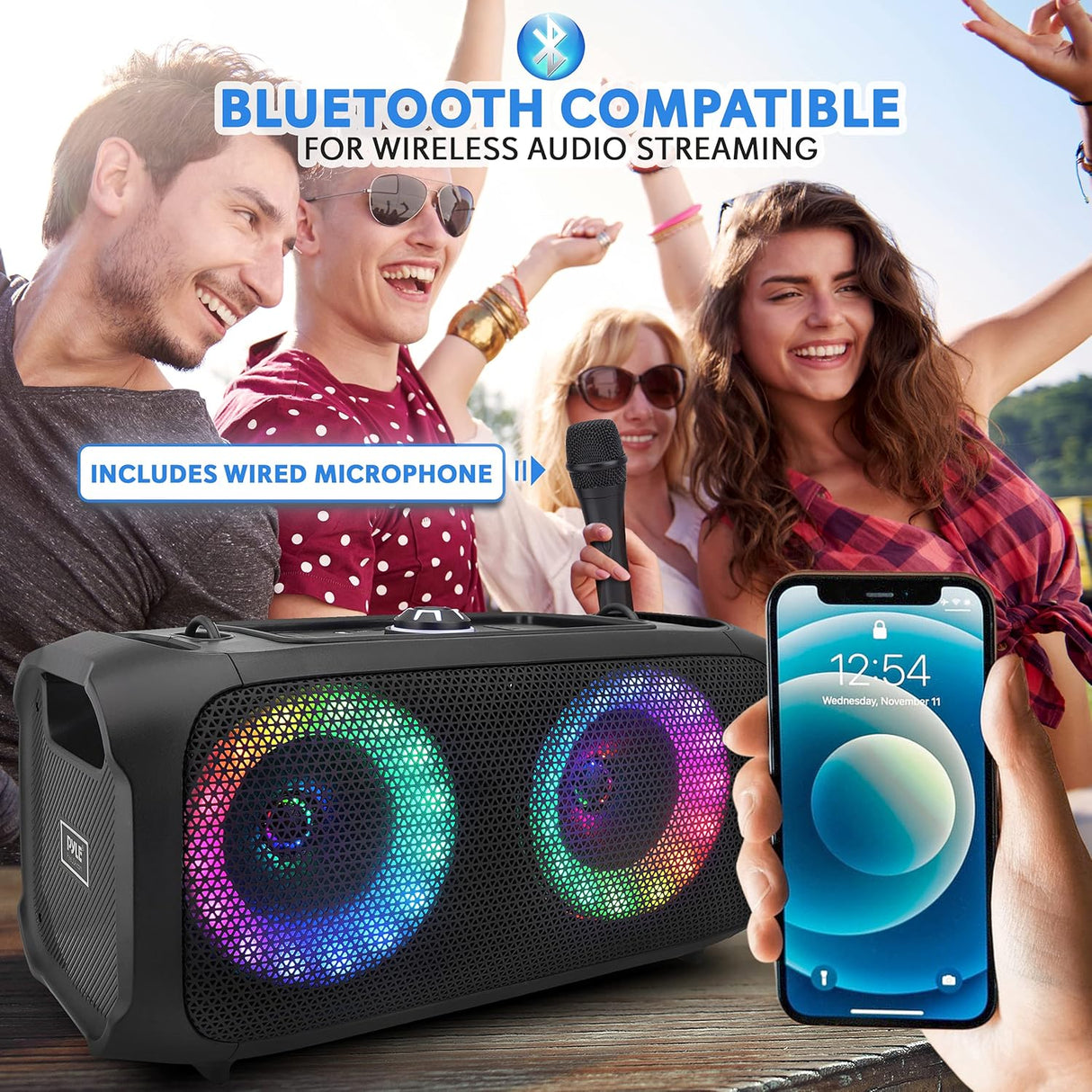 Altavoz inalámbrico portátil PYLE-PRO PPHP652B