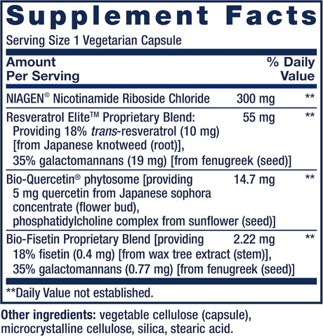 Regenerador Celular y Resveratrol Elite Life Extension
