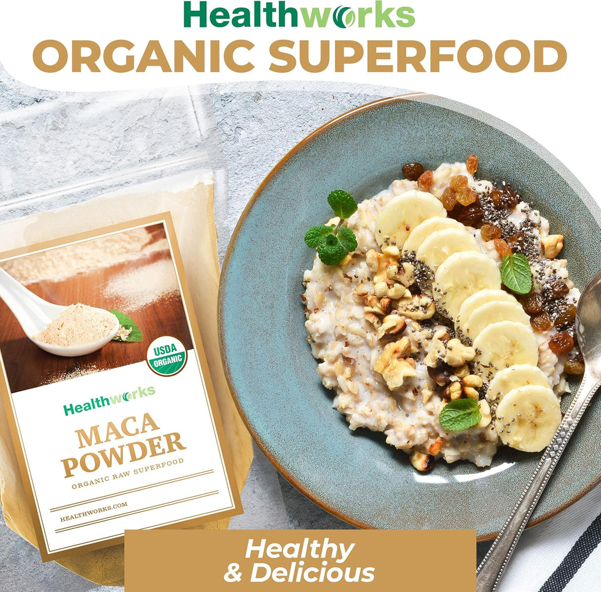 Polvo de Maca Orgánico Saludable Modelo Parent