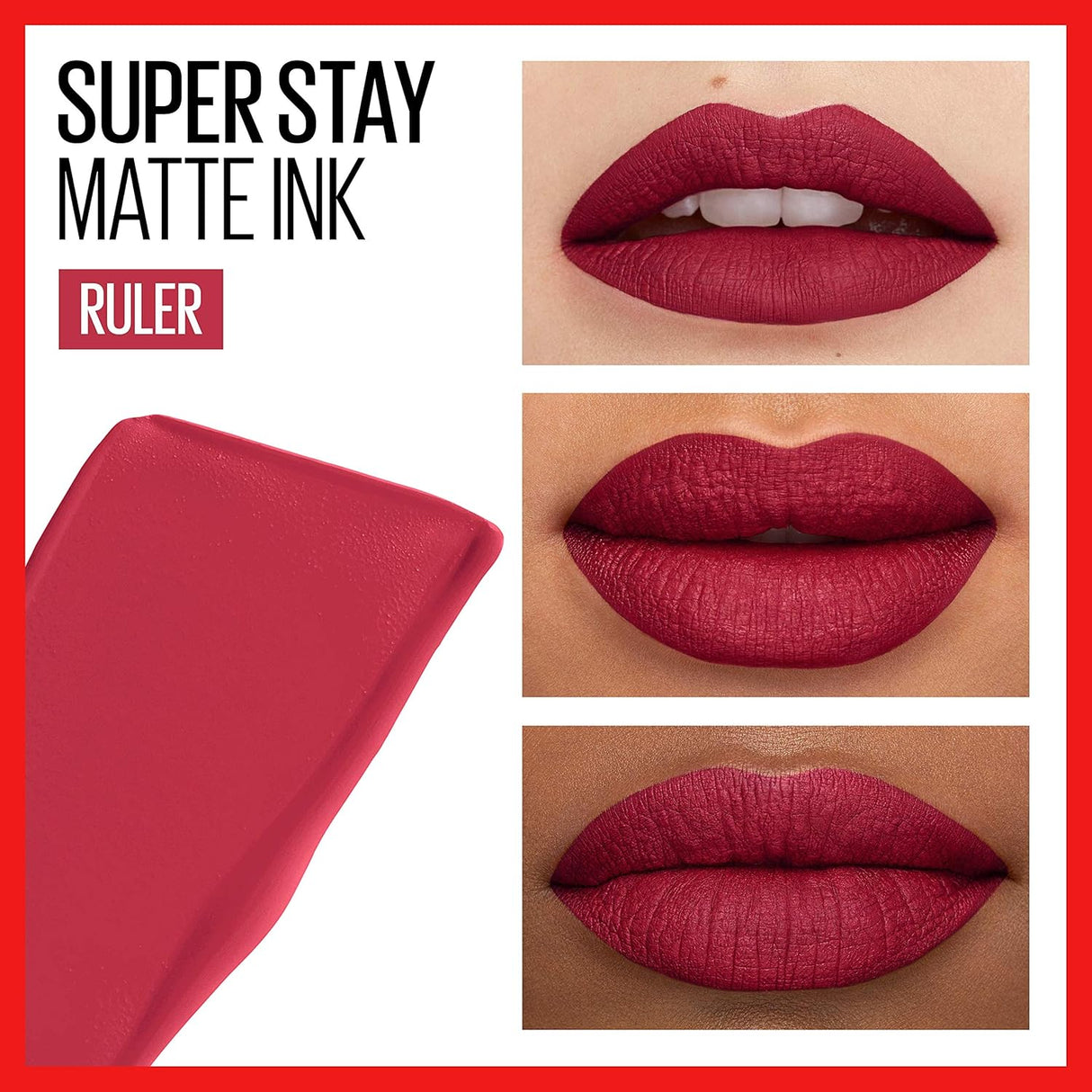 Brillos Labiales de tinta mate rojo