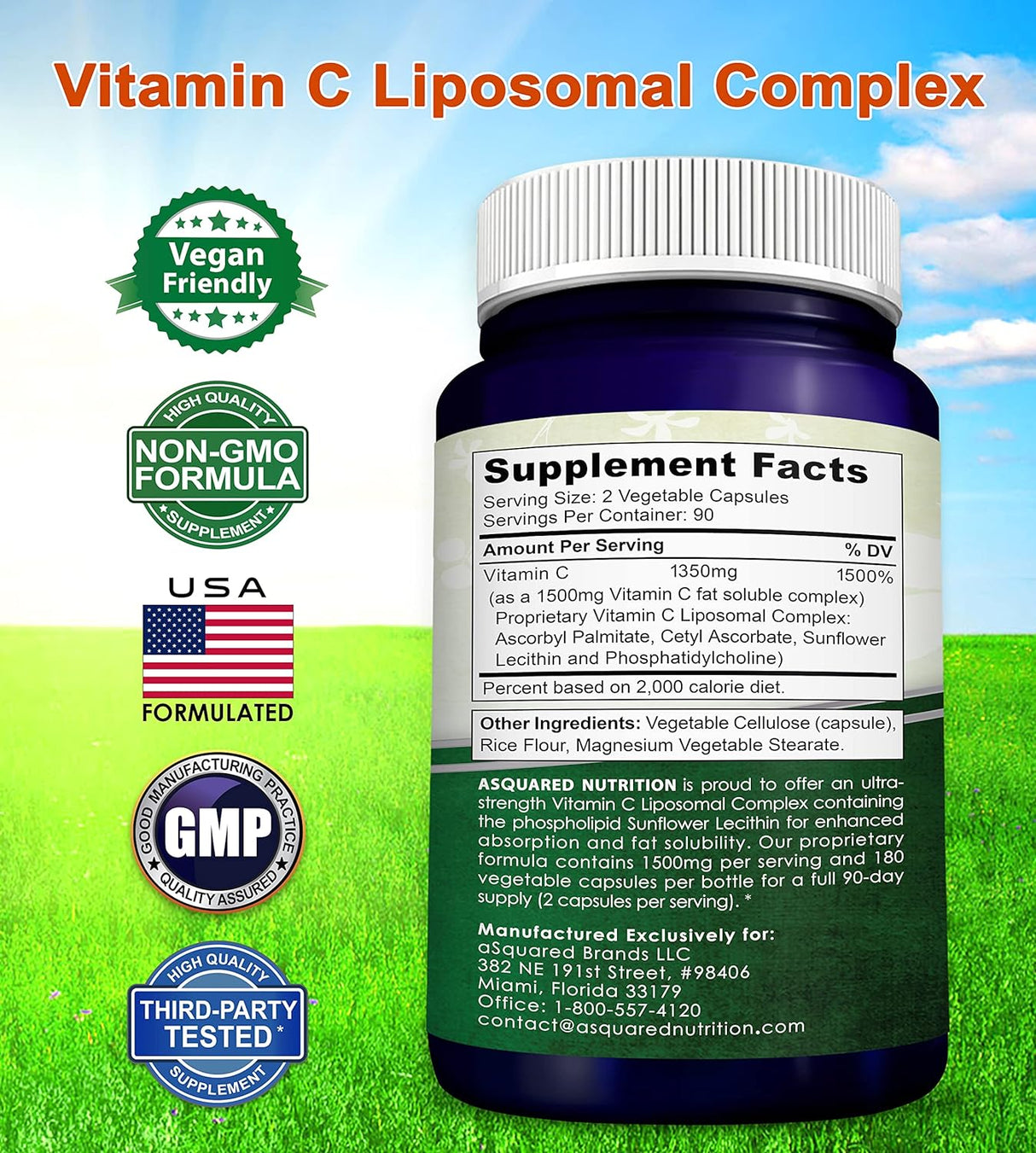 Suplemento Nutrition Complejo liposomal de vitamina C 180cáp