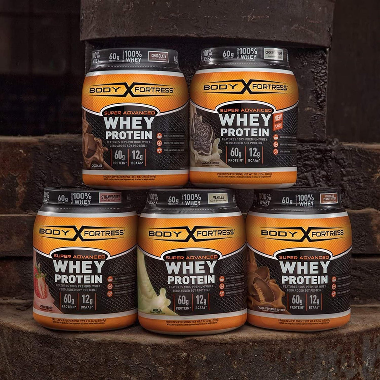 Ganador de masa super avanzada Body Fortress, chocolate 1-4lb