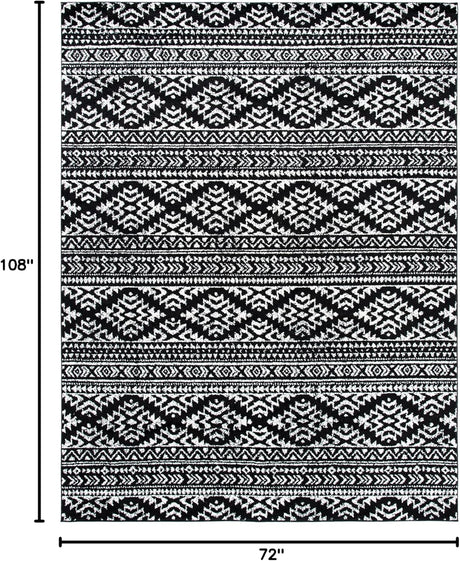 Alfombra Área Tulum - Diseño Tribal Marroquí, Fácil Cuidado, TUL272Z