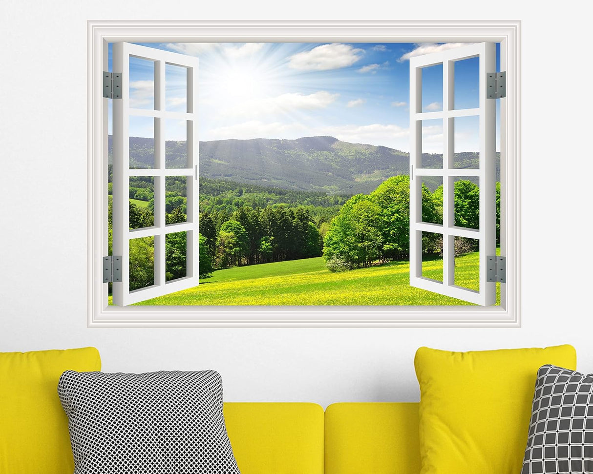 Sticker de Ventana Falsa FLFK, Mural Decorativo 16x24