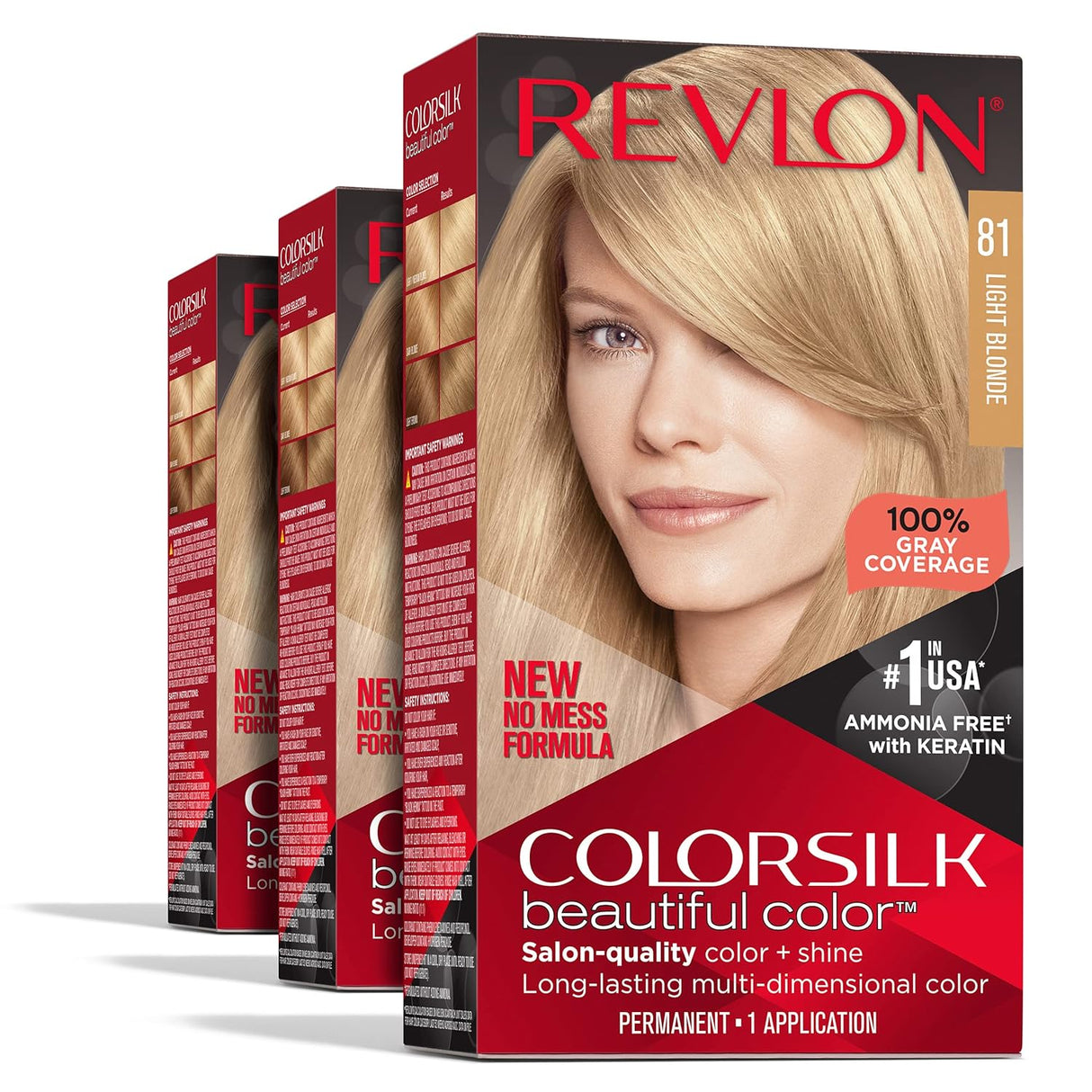 Tinte permanente para el cabello rubio claro 081 Revlon
