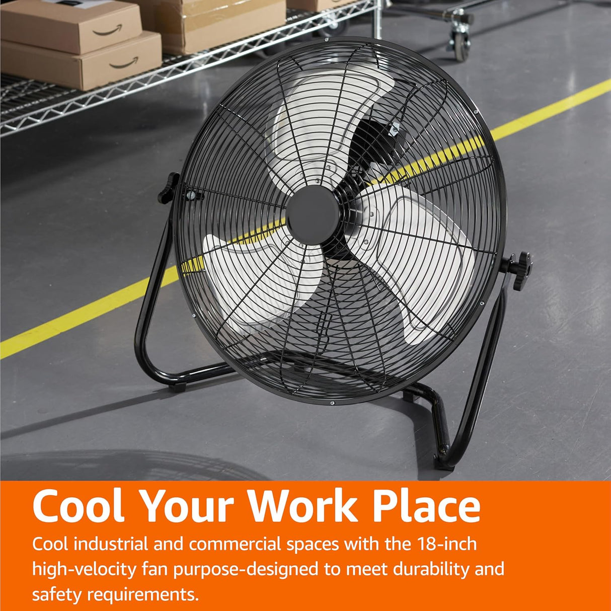 Ventilador Industrial de Alta Velocidad Amazon Basics 18 100W
