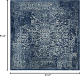 Alfombra Cuadrada de Diseño Oriental, Antideslizante, EVK256A