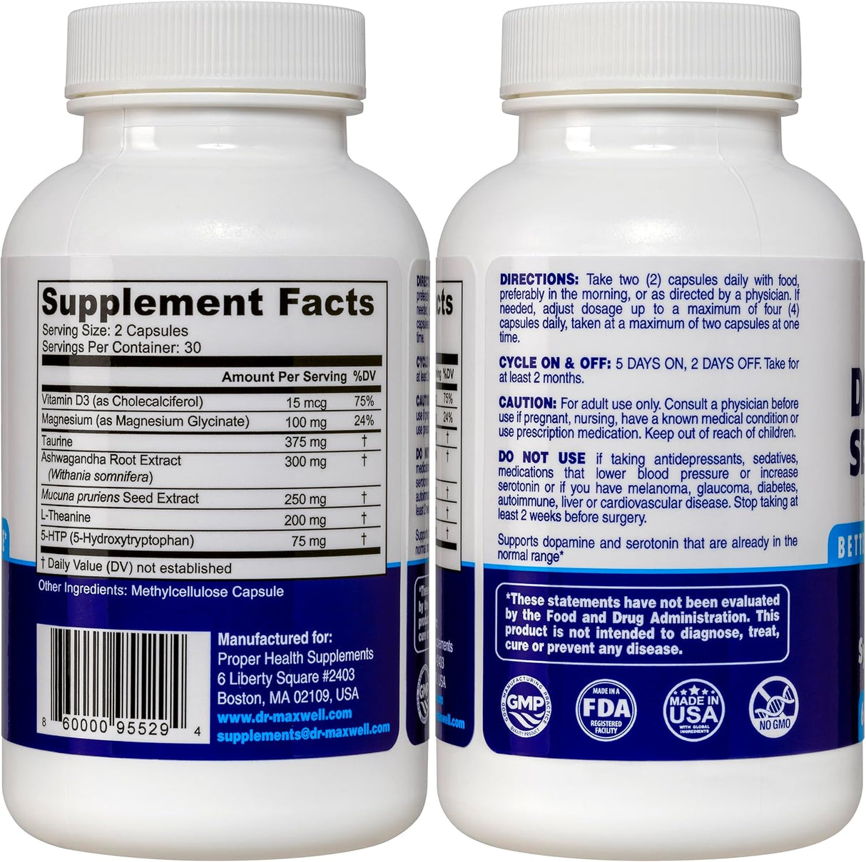 Suplemento de Serotonina y Dopamina, Mucuna Pruriens 60 Caps