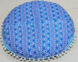 Cojín redondo grande para el suelo, funda otomana, almohada para meditación, cojín de suelo para adultos, puf otomano, fundas de tiro otomano, muebles de sala de manualidades, funda de 22 pulgadas