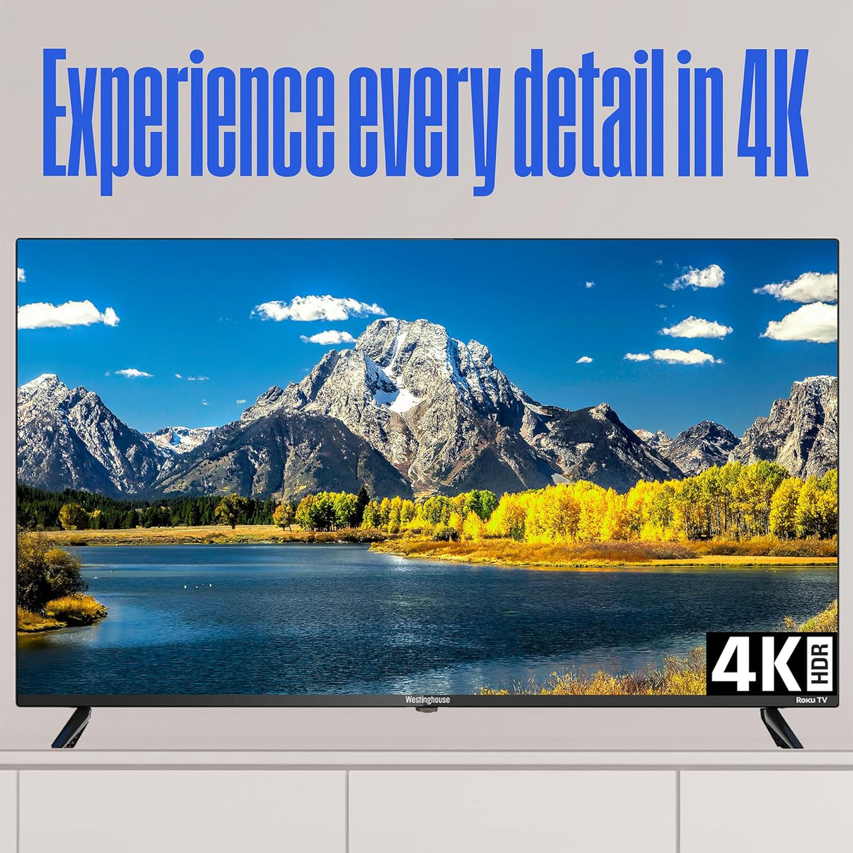Televisor Smart 4K Edgeless Westinghouse 43 con HDR y Wi-Fi