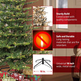 Árbol de Navidad Artificial Slim Fraser Fir Preiluminado 9 pies