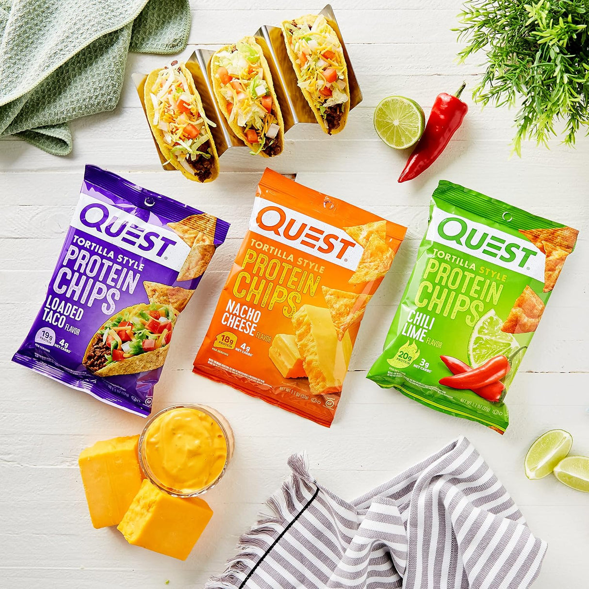 Suplementos Alimenticios de chips de proteína 12 unidades