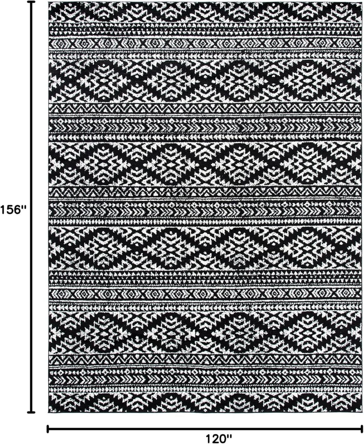 Alfombra Área Tulum - Diseño Tribal Boho, Fácil Cuidado, TUL272Z