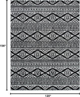 Alfombra Área Tulum - Diseño Tribal Boho, Fácil Cuidado, TUL272Z