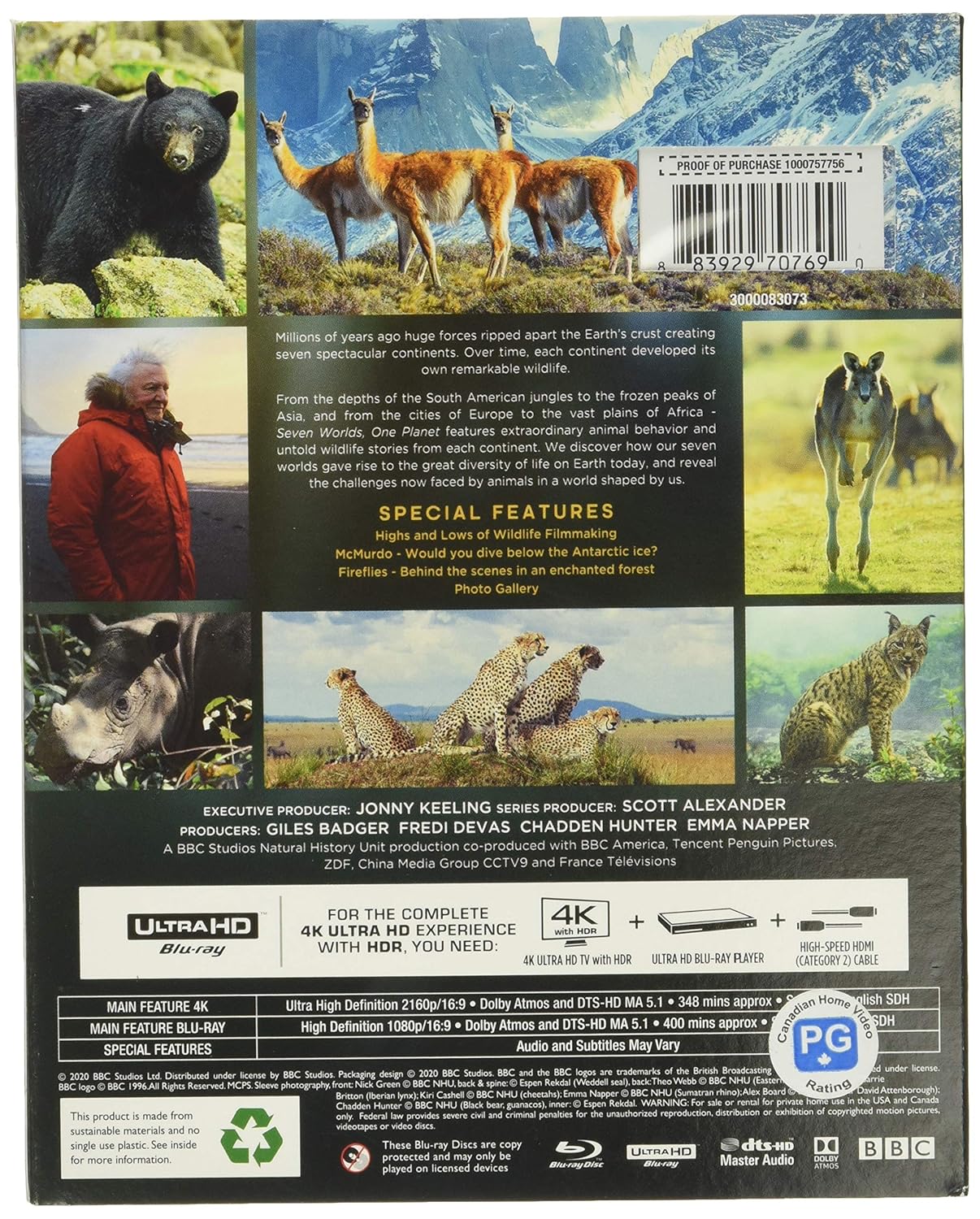 Seven Worlds, One Planet (4K Ultra HD + Blu-ray) [4K UHD]