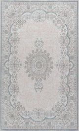 Alfombra Adiva Lavable a Máquina 2x3 Antideslizante Vintage