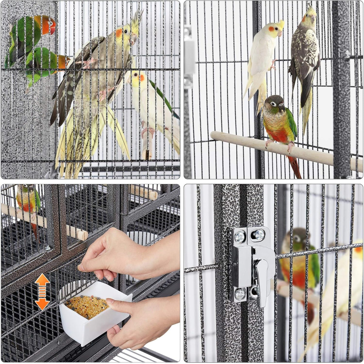 Jaula apilable de 41.5 pulgadas para cría de aves Yaheetech