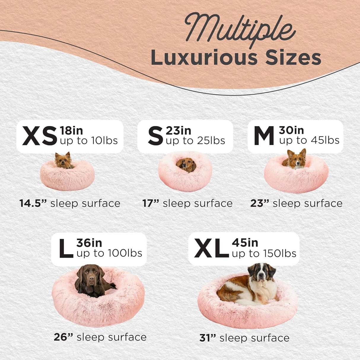 Cama Donut Calm para Mascotas, Best Friends by Sheri, Extra Pequeña