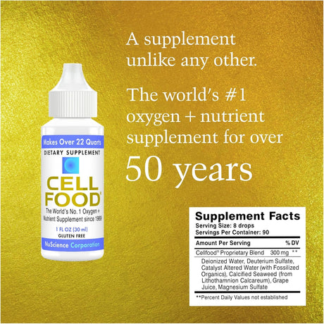 Suplementos Cellfood Concentrado líquido – 1 fl oz pack de 2