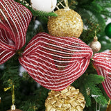 MEEDEE 10 Deco Mesh Navidad 10 Yards para Coronas y Árboles
