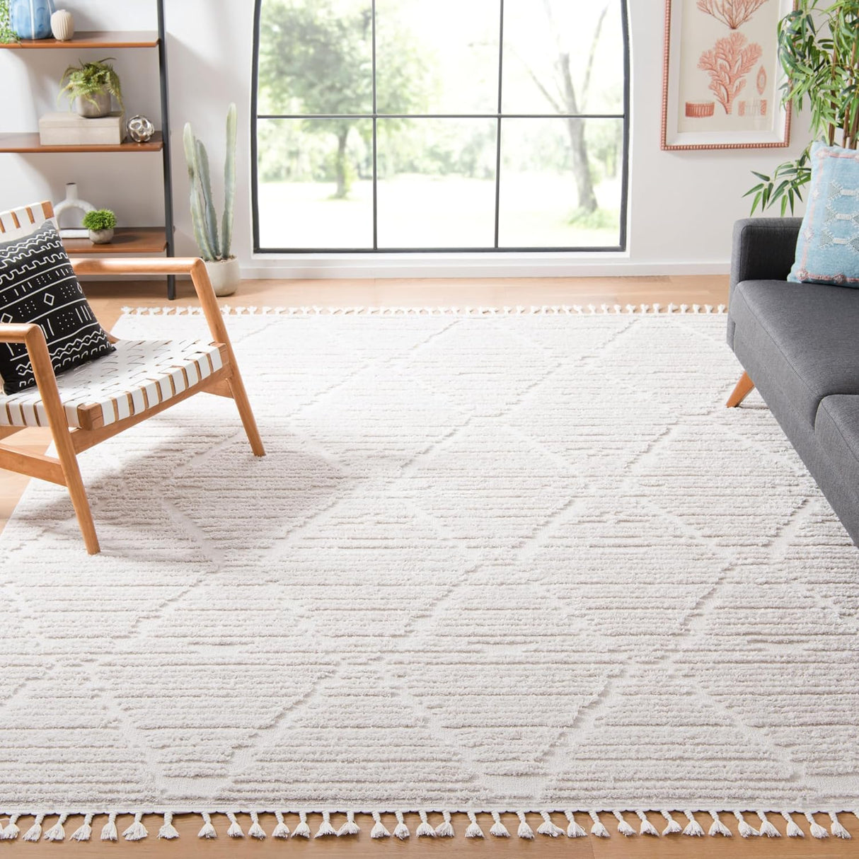 Alfombra Área Marrakech - Diseño Tribal Boho, Fácil Cuidado, MRK517C
