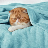 Manta de Fleece Bedsure, suave y ligera, 90x90 pulgadas