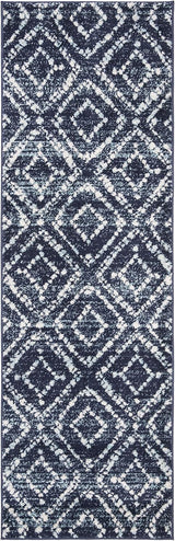 Alfombra Runner Moderna con Diseño Diamante Distinguido - ADR131N