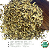 Raíz de Regaliz Orgánica 1 lb., Licorice Root, Certificada USDA