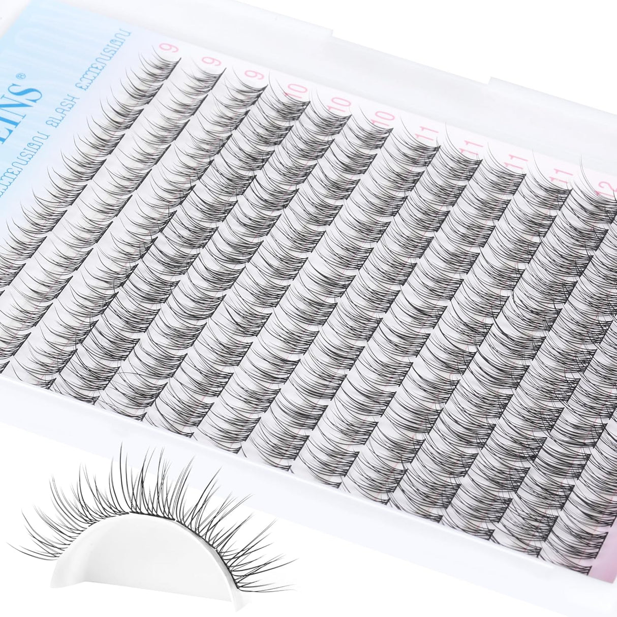 Kit de Extensiones de Pestañas TNFVLONEINS 168 Pcs 9-12MM