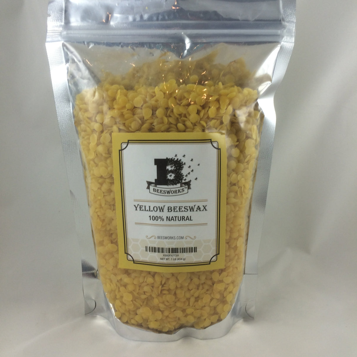 Cera de abejas filtrada triple grado cosmético de 1 lb.