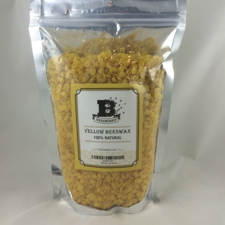 Cera de abejas filtrada triple grado cosmético de 1 lb.