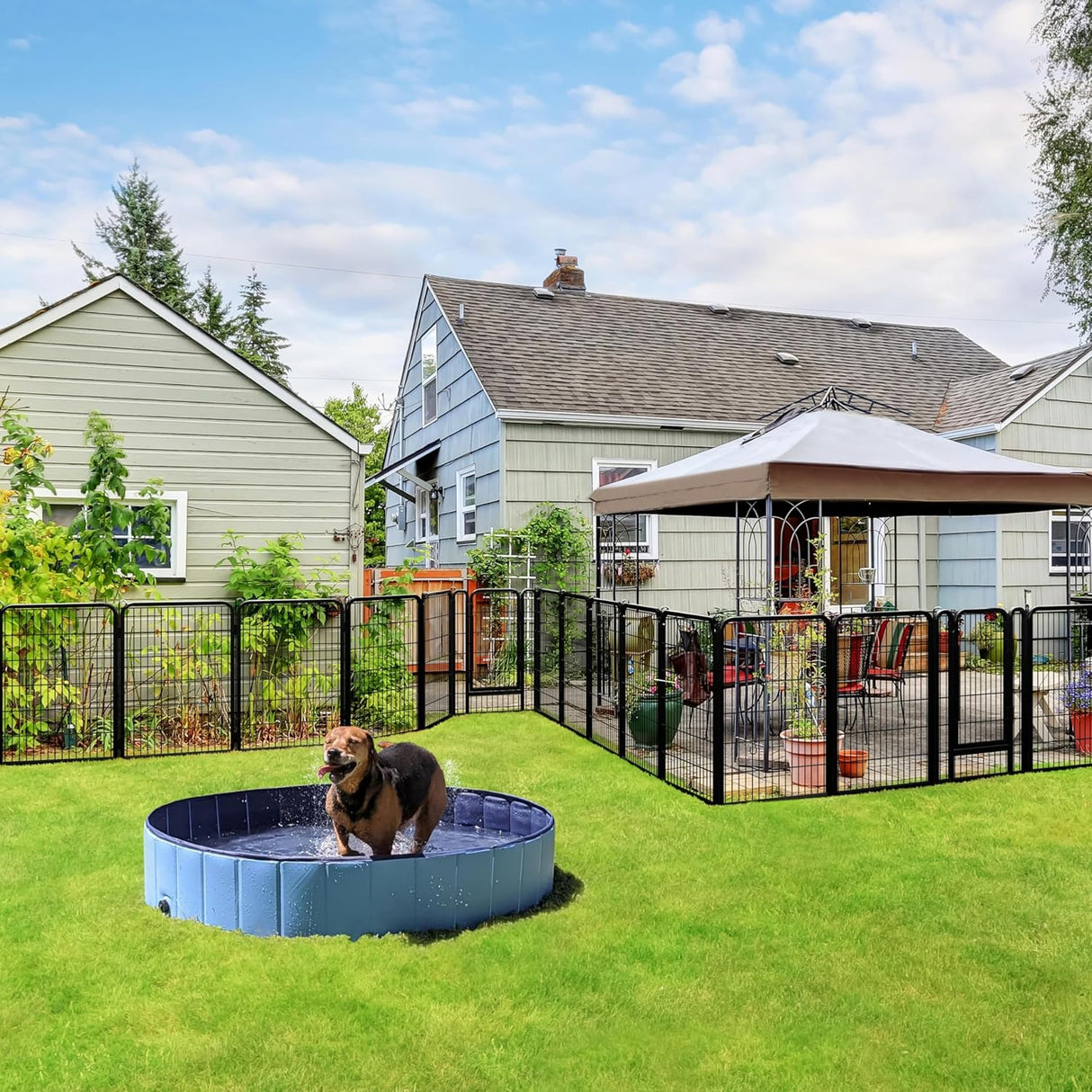 Parque para Mascotas Yaheetech 32 Paneles 40 Plegable Heavy Duty