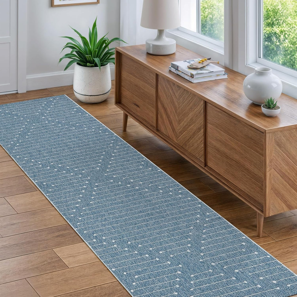 Alfombra Runner Boho LIVEBOX 2'x8' Lavable para Pasillo