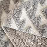 Alfombra Shag Marroquí con Borlas, Diseño Contemporáneo, MTS688G-5