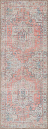 Alfombra Adiva Lavable 2'6x10 Antideslizante Vintage