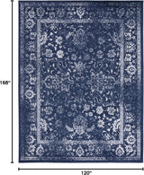 Alfombra de área, diseño oriental desgastado, modelo ADR109N