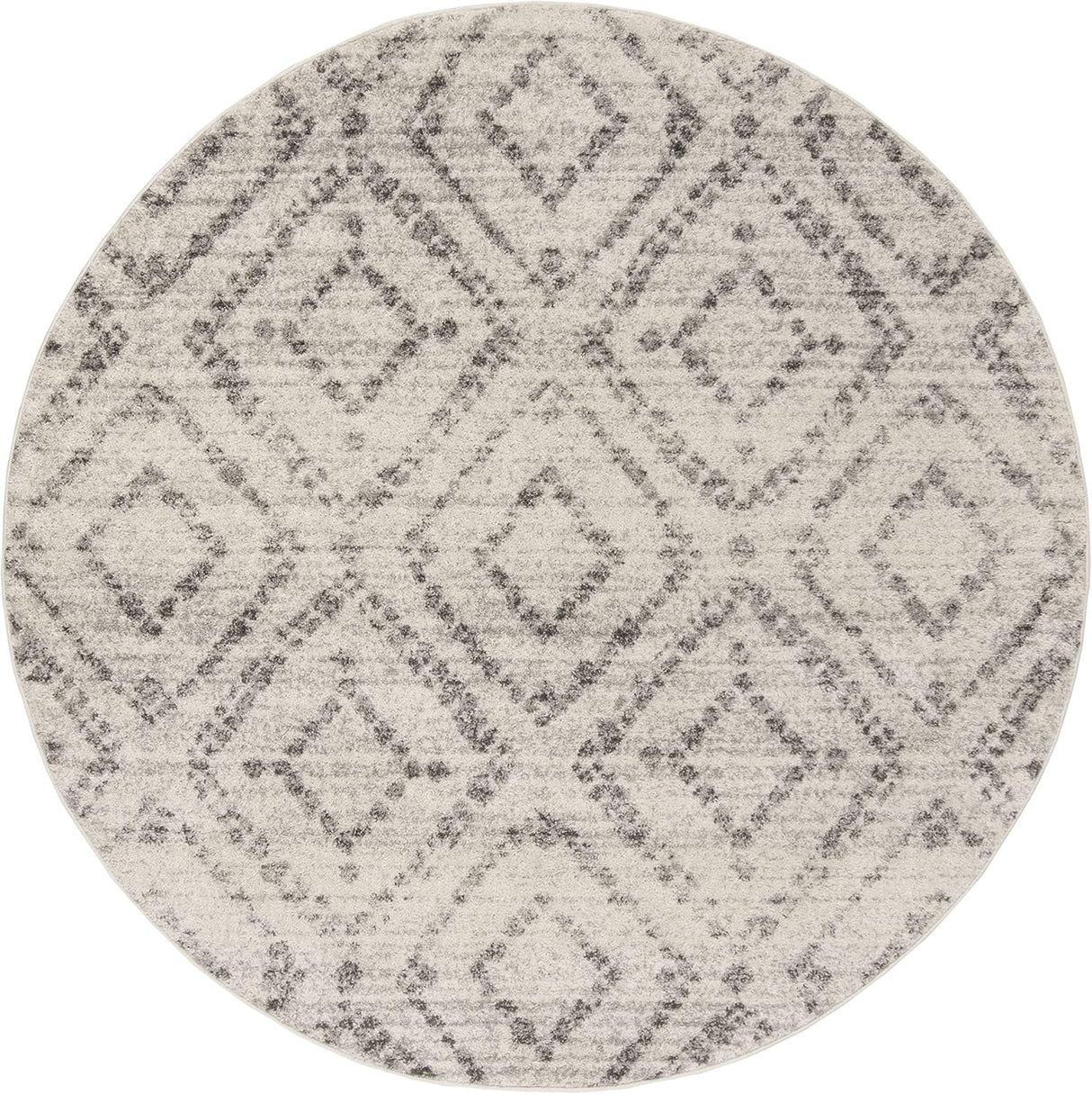 Alfombra redonda de área, diseño diamante, modelo ADR131C