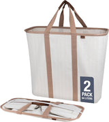 Cesta de lavandería CleverMade 64L, colapsable y resistente