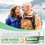 Aspirina 81mg NSAID Bayer 24x36 Tabletas Masticables