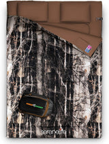 Saco de dormir doble SereneLife, impermeable y ligero, 5-10°F