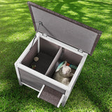 Casa para Gatos VEVOR, Aislada, Puertas de PVC, 24x20x21