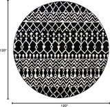 Alfombra Redonda de Diseño Boho Marroquí, Modelo TUL270Z