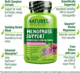 Suplemento para menopausia NATURELO con hierbas, 90 cápsulas