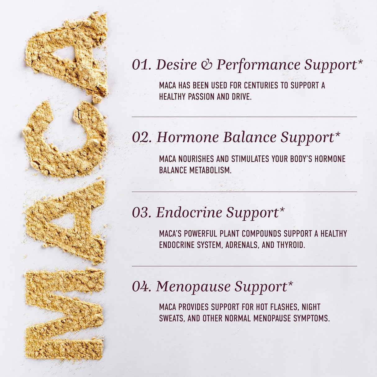 Suplemento de raíz de maca para impulso SMNutrition
